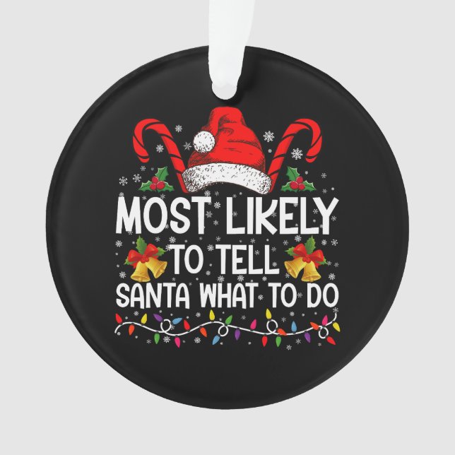 Plus susceptible de dire à Santa ce qu'il doit fai (devant)
