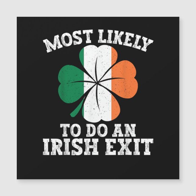 Plus susceptible de faire une sortie irlandaise St (Devant)