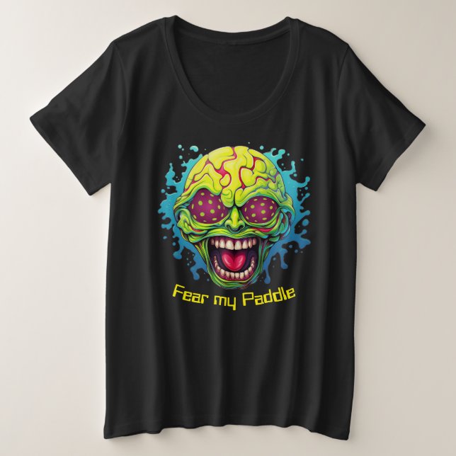 Plus taille Peur ma pagaie - marronnier marrant (Design devant)