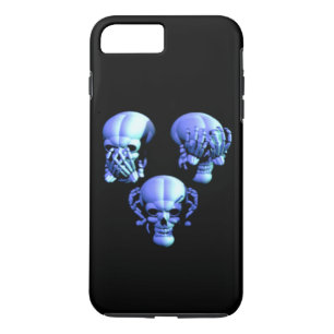 Plus Voir Hear Speak No Evil Skulls iPhone 7 Coque