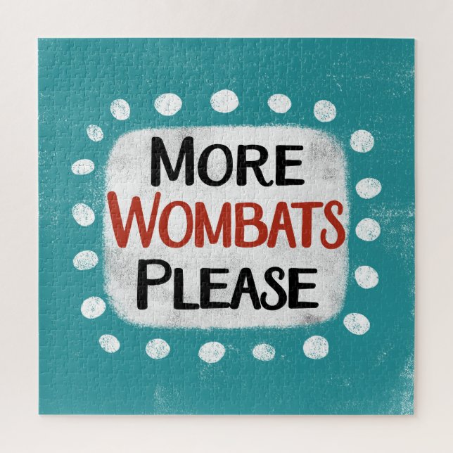Plus Wombats S'Il Vous Plaît Puzzle (Vertical)