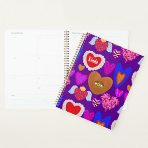 Plusieurs coeurs colorés Valentine