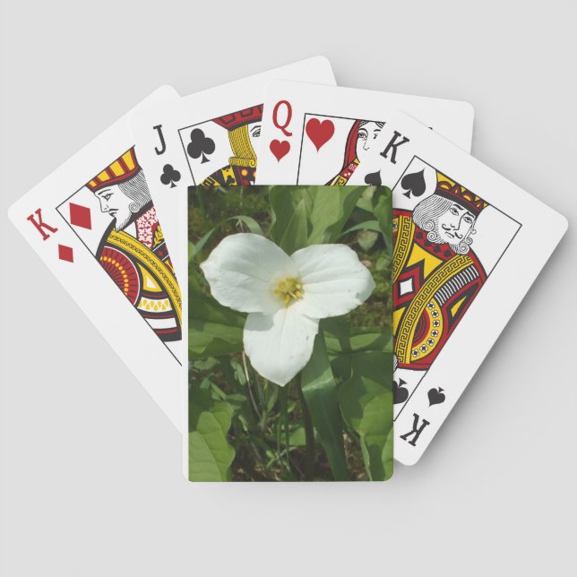 Plutôt Blanc Trillium Classic Cartes De Jeu (dos)