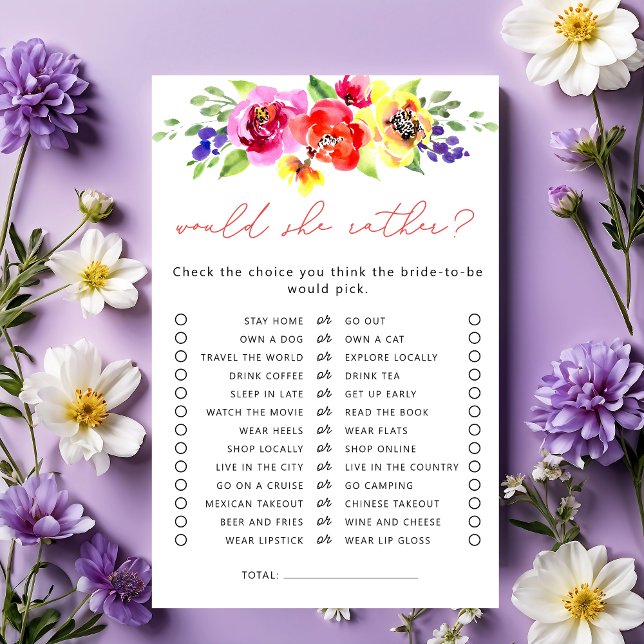 Plutôt Bright Floral Fête des mariées Jeu (Créateur téléchargé)