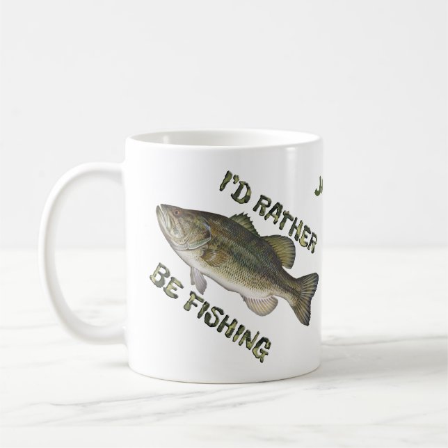 Plutôt Être Pêche Basse Coffee Cup Mug Personnalis (Gauche)
