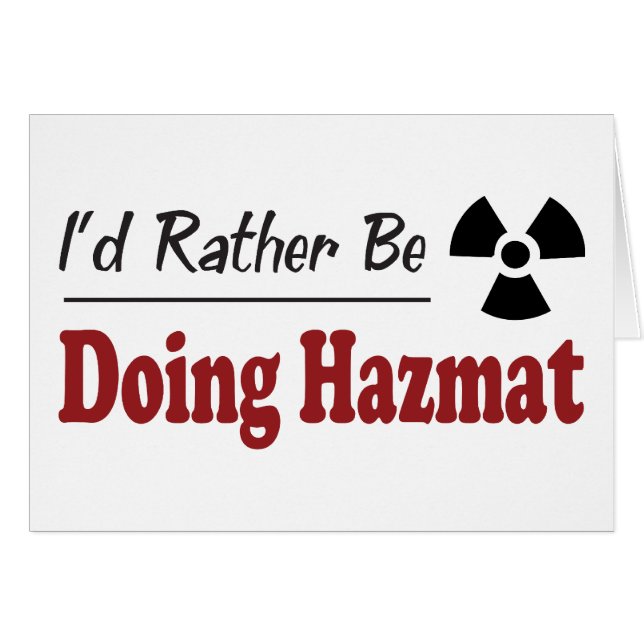 Plutôt fasse Hazmat (Devant horizontal)