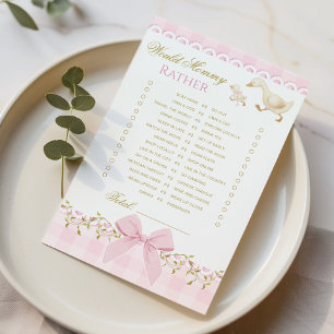 Plutôt Maman Silly Goose Gingham rose jeu