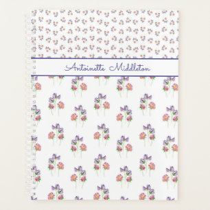 Plutôt Rose Violet Floral Personnalisé