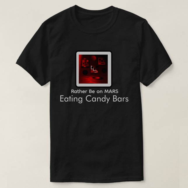 "Plutôt sur Mars" T-shirt Skullnskin Graphics Par  (Design devant)