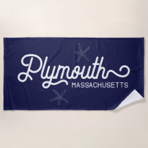 Plymouth Massachusetts Serviette de plage nautique