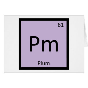 Pm - Chimie des fruits du prunier Symbole du table