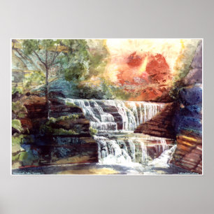 PMAC Arlson Buttermilk Falls, affiche du coucher d