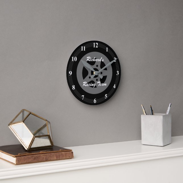 Pneu et horloge murale de jante personnalisée (Bureau)