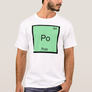 Po - Polo T-Shirt drôle Symbole d'élément de chimi
