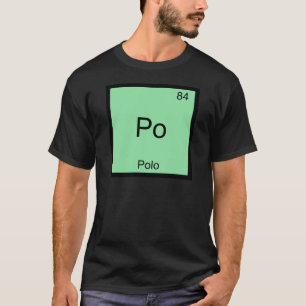 Po - Polo T-Shirt drôle Symbole d'élément de chimi