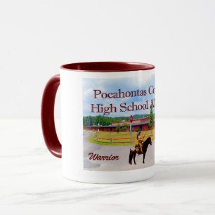 Pocahontas Comté Lycée Alumni café Mug