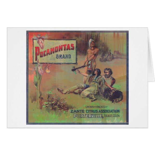 Pocahontas Orange LabelPorterville, CA (Devant horizontal)