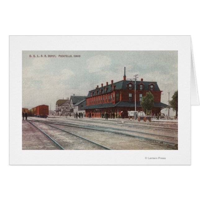 Pocatello, ID - Trains & Personnes Autour Du Train (Devant horizontal)