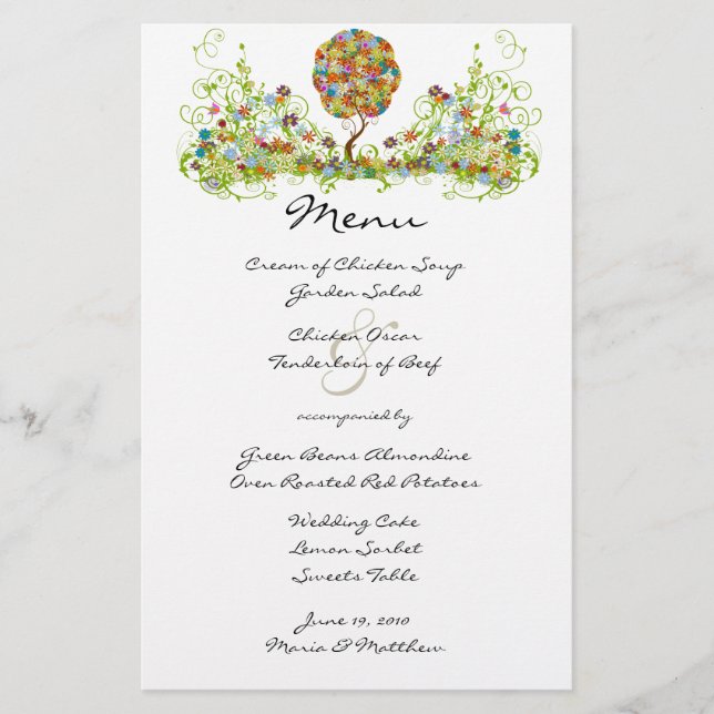 Poche de forêt enchantée Arbre à conte de fées flo (Devant)