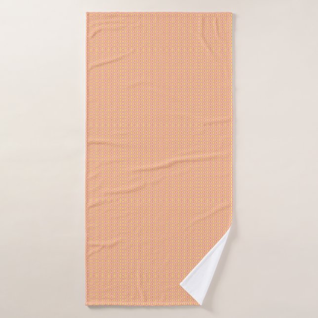 Poche jaune confortable joli géométrique (Serviette de bain)