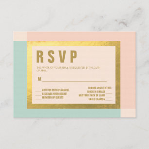 Poche Monnaie + Phuile d'or RSVP   MARIAGE