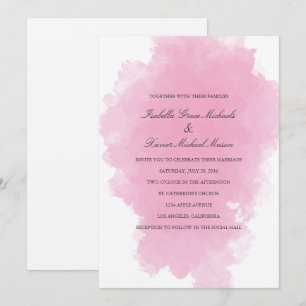 Poche rose   Faire-part de mariage