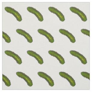 Poches à coller vert croustillant sur tissu blanc