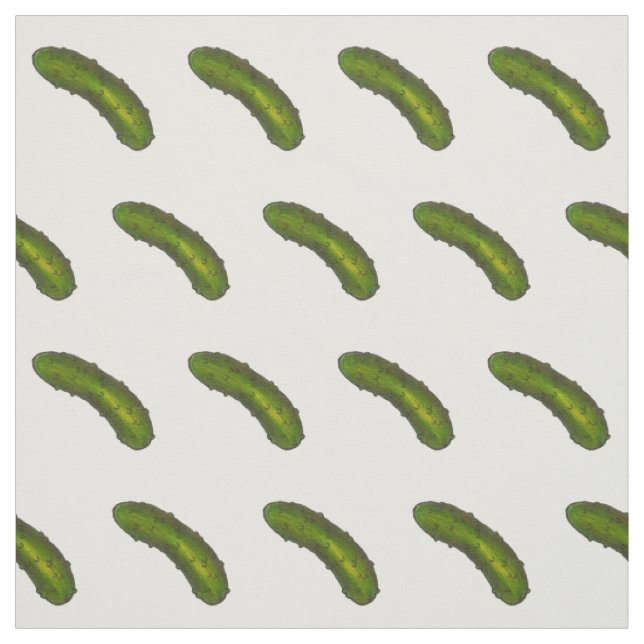 Poches à coller vert croustillant sur tissu blanc (Échantillon)