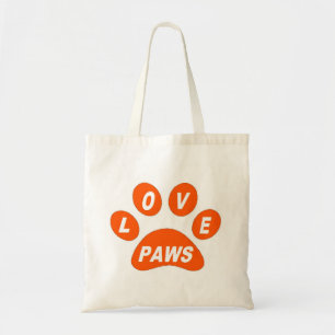 Poches d'amour de sac à main sur orange
