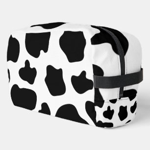 Poches de vache noir et blanc Sac de toilette moti