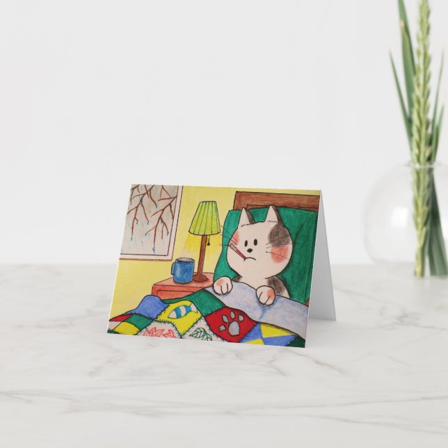 Poches ici Carte blanche "Jour de maladie" (Devant)