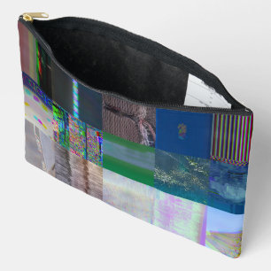 Pochette À Accessoires 1C9984DA Glitch Art Distorsion Numérique Vaporwave