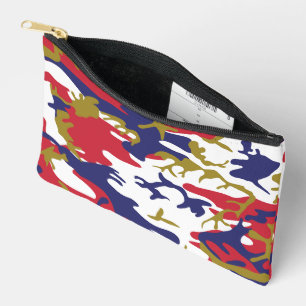 Pochette À Accessoires 4 juillet, Jour de l'Indépendance, Or de camouflag