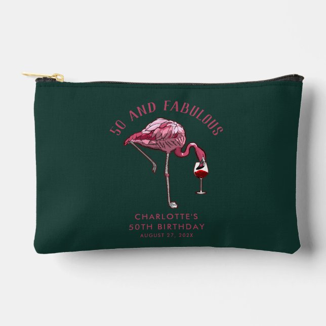 Pochette À Accessoires 50th Birthday 50 and Fabulous Swag Custom (Recto)