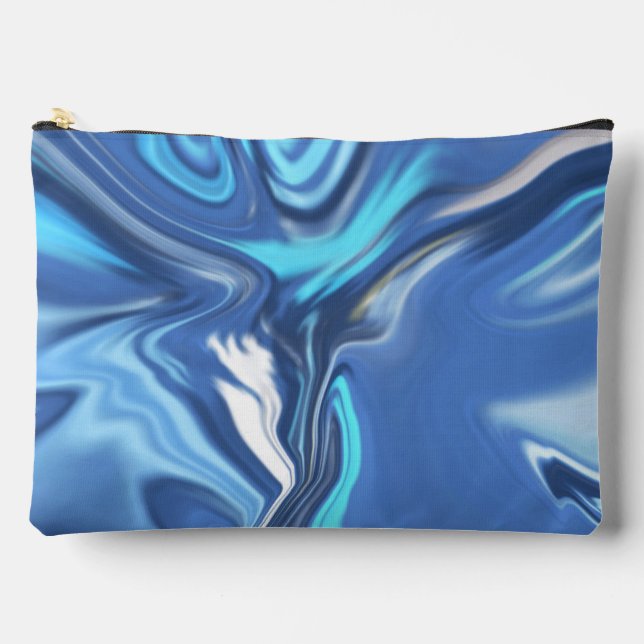 Pochette À Accessoires Abstract Symphony in Blue 2 (Recto)