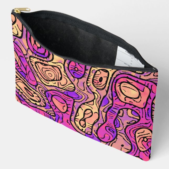 Pochette À Accessoires Abstrait dynamique (Ouvrir)