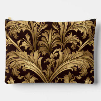 Pochette À Accessoires Acanthus Feuille (Ancien Ton Or) (Grand)