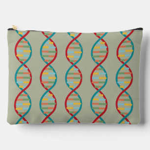 Pochette À Accessoires ADN milieu du siècle Moderne Biologie STEM Gri