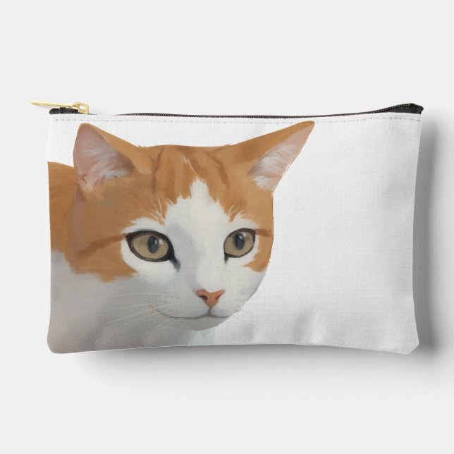 Pochette À Accessoires Adorable Ginger Cat Art (Recto)