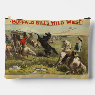 Pochette À Accessoires Affiche de cow-boy de l'Ouest sauvage de Buffalo B