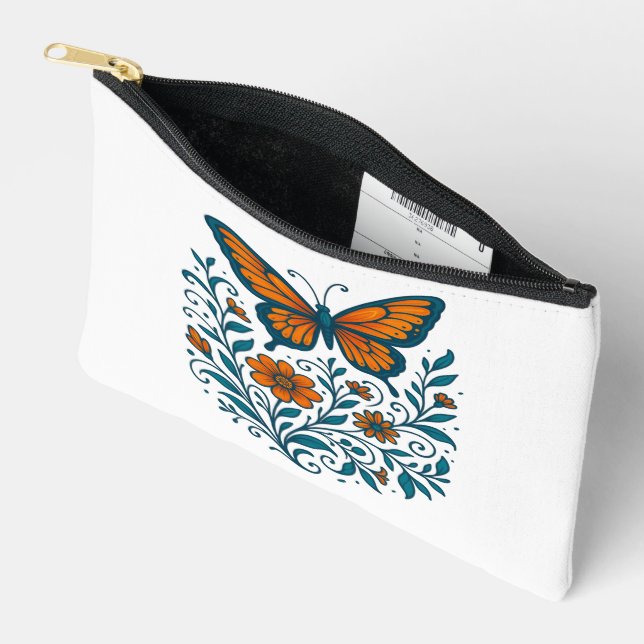 Pochette À Accessoires Ailes de l'harmonie du jardin (Ouvrir)