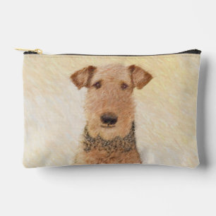 Pochette À Accessoires Airedale Terrier Peinture mignonne Chien original