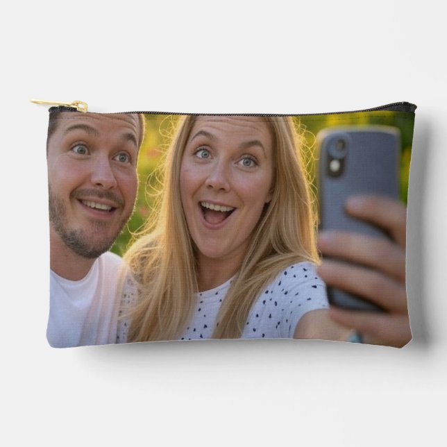 Pochette À Accessoires Ajouter une Personnaliser de selfie (Recto)