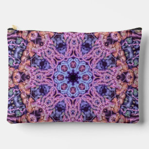 Pochette À Accessoires Alien Purple Psychedélique Kaleidoscopique Mandala
