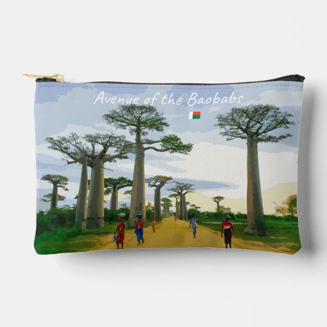 Pochette À Accessoires Allée des Baobabs, Madagascar - Paysage (Recto)