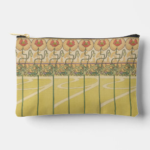 Pochette À Accessoires Alphonse Mucha Coquelicots Papier Peint Floral Art