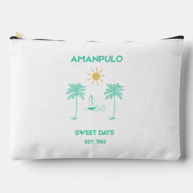 Pochette À Accessoires Amanpulo Île Privée Chic Rétro (Recto)