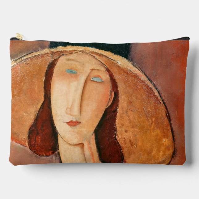 Pochette À Accessoires Amedeo Modigliani - Jeanne Hebuterne en grand Casq (Recto)