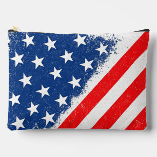Pochette À Accessoires American Flag Shirt USA Patriotique Star Stripes