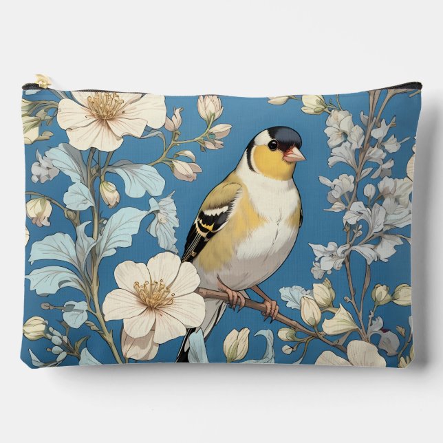 Pochette À Accessoires American Goldfinch William Morris Inspired (Recto)